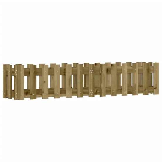 Lit surélevé de jardin design de clôture bois de pin imprégné