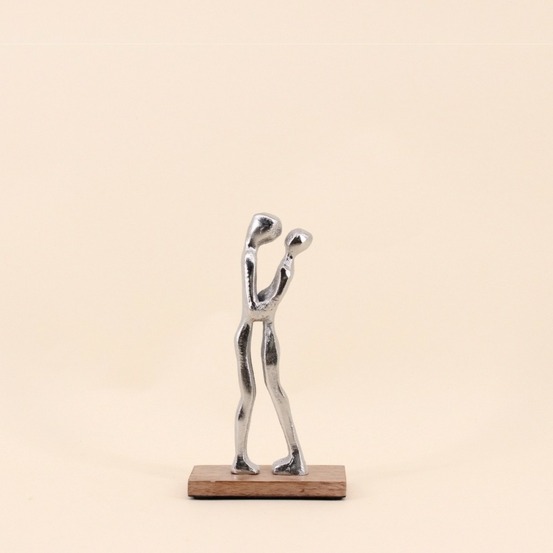 Objet déco silhouette couple 19cm