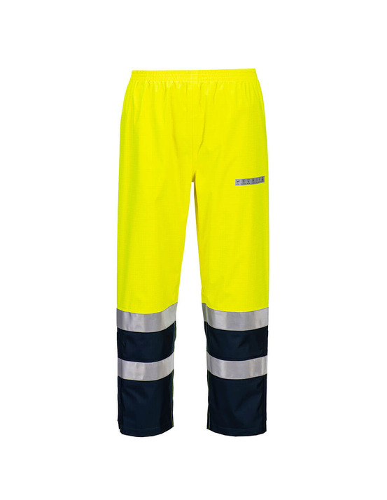 Parka bizflame rain+ hi-vis arc - l - jaune/marine - portwest