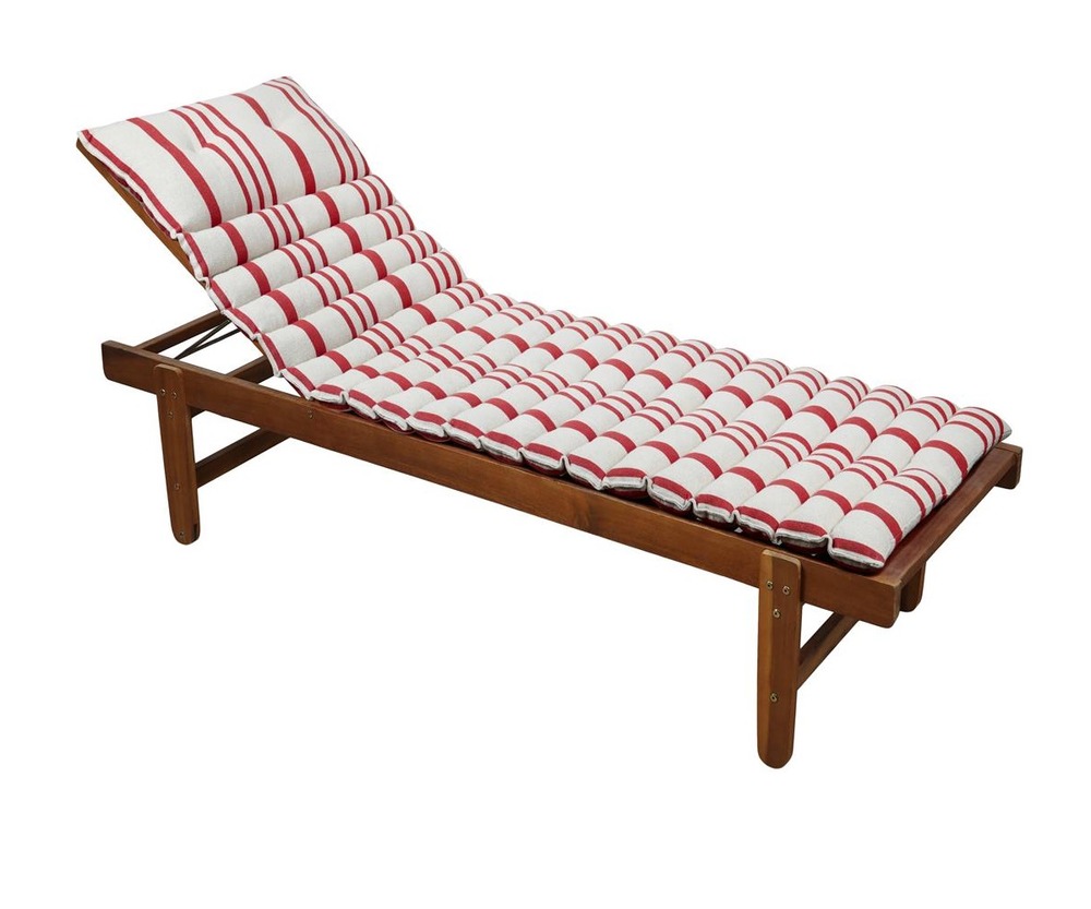 Coussin de sol ou bain de soleil manuel rouge