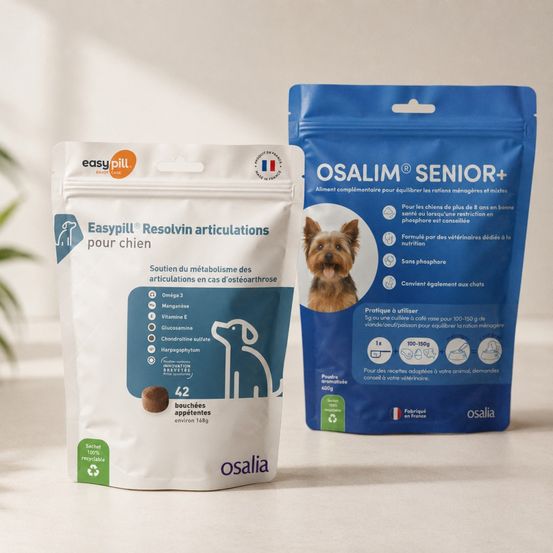 Pack chien senior ration ménagère & articulations - osalia 1 pack