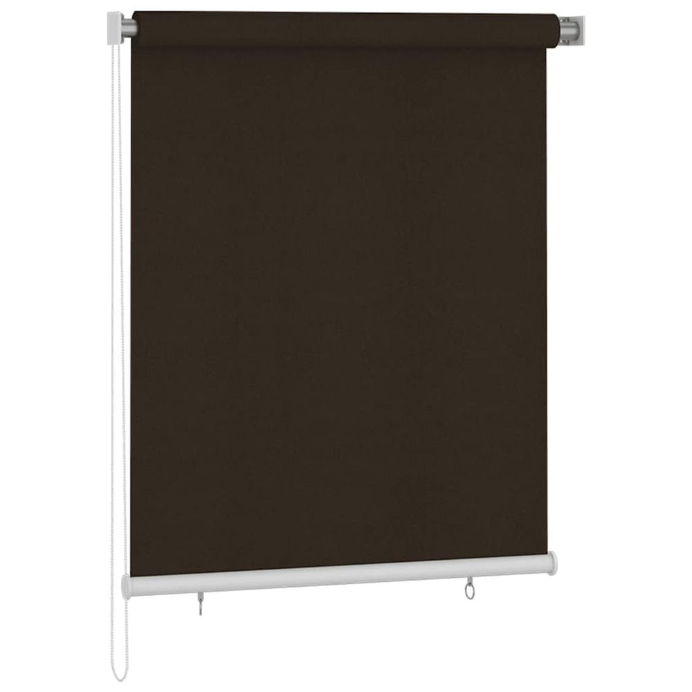Store roulant d'extérieur 125 (l) x 140 (h) cm marron