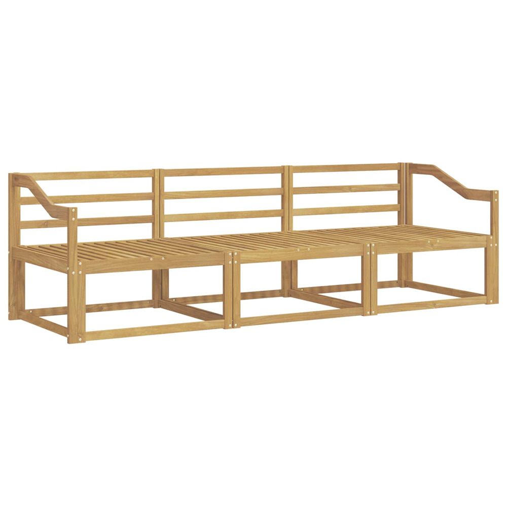 Ensemble de canapés d'extérieur 3 pcs blanc 245,5 x 83 x 73 cm