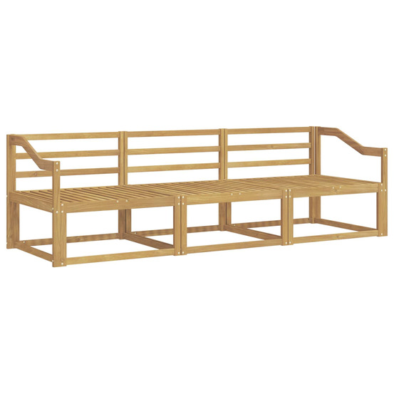 Ensemble de canapés d'extérieur 3 pcs blanc 245,5 x 83 x 73 cm