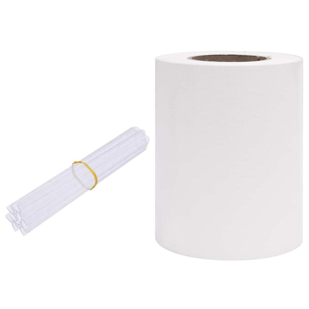 Bande de confidentialité pvc 35 x 0,19 m blanc
