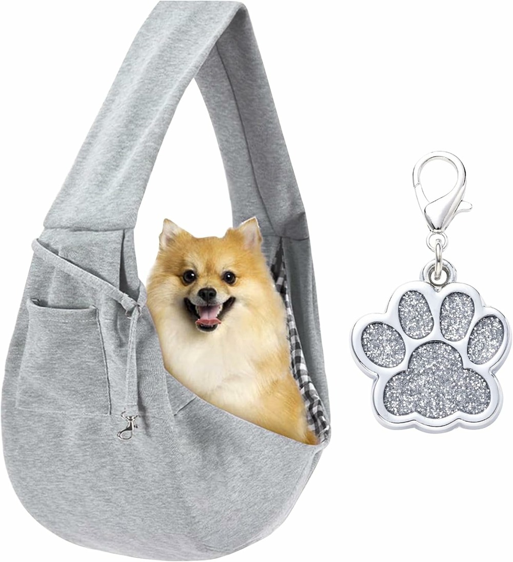 Sac bandoulière mains libres ajustable pour petits animaux