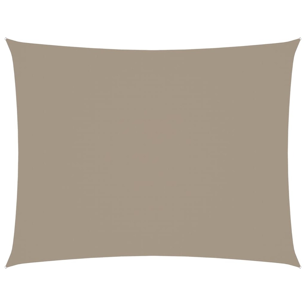 Voile de parasol tissu oxford rectangulaire 2,5x3,5 m taupe