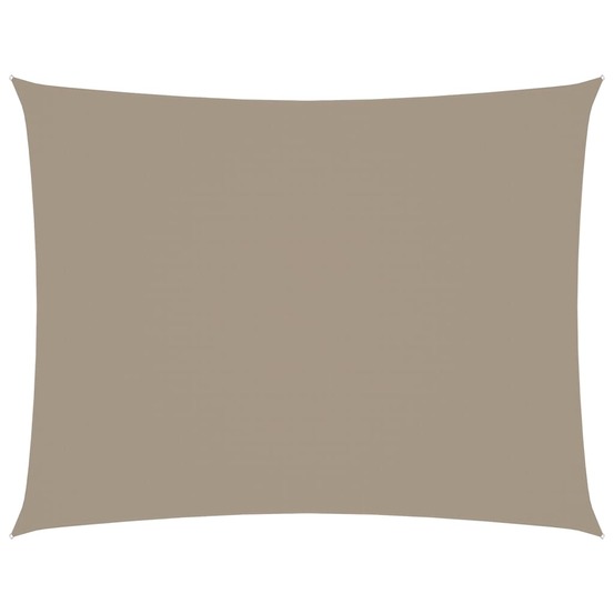 Voile de parasol tissu oxford rectangulaire 2,5x3,5 m taupe