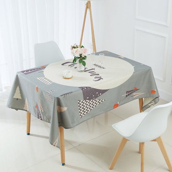 Nappe de noël grise - 60x60 cm
