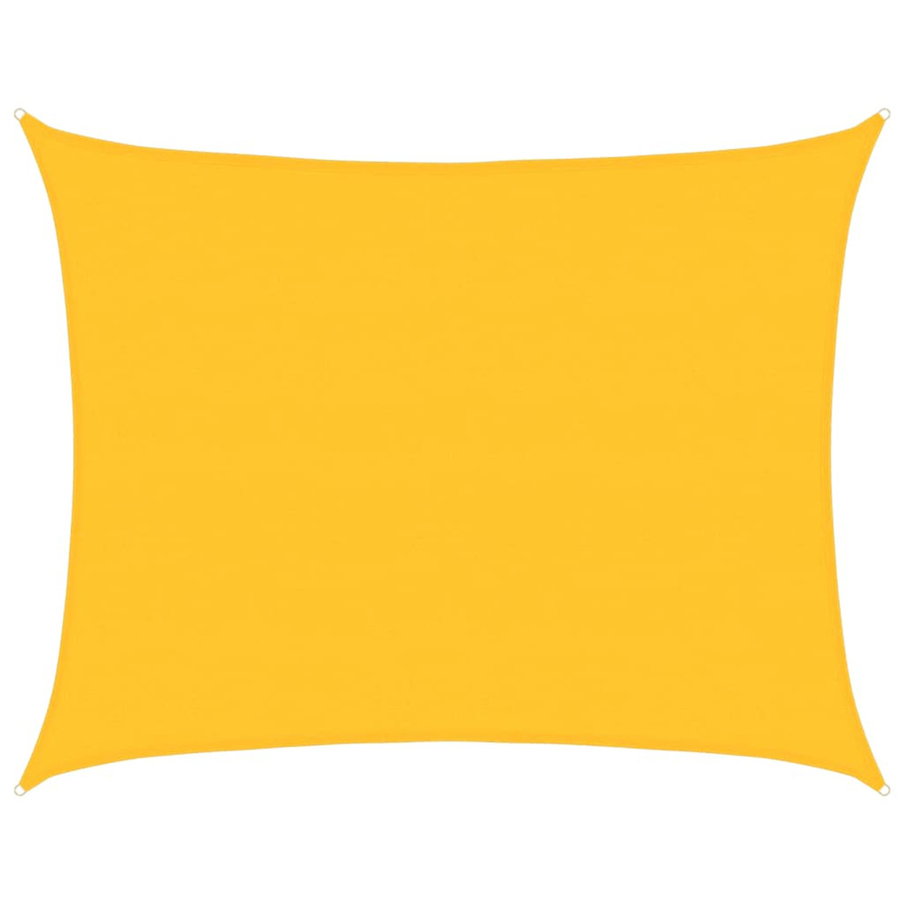 Voile d'ombrage 160 g/m² rectangulaire jaune 6x8 m pehd