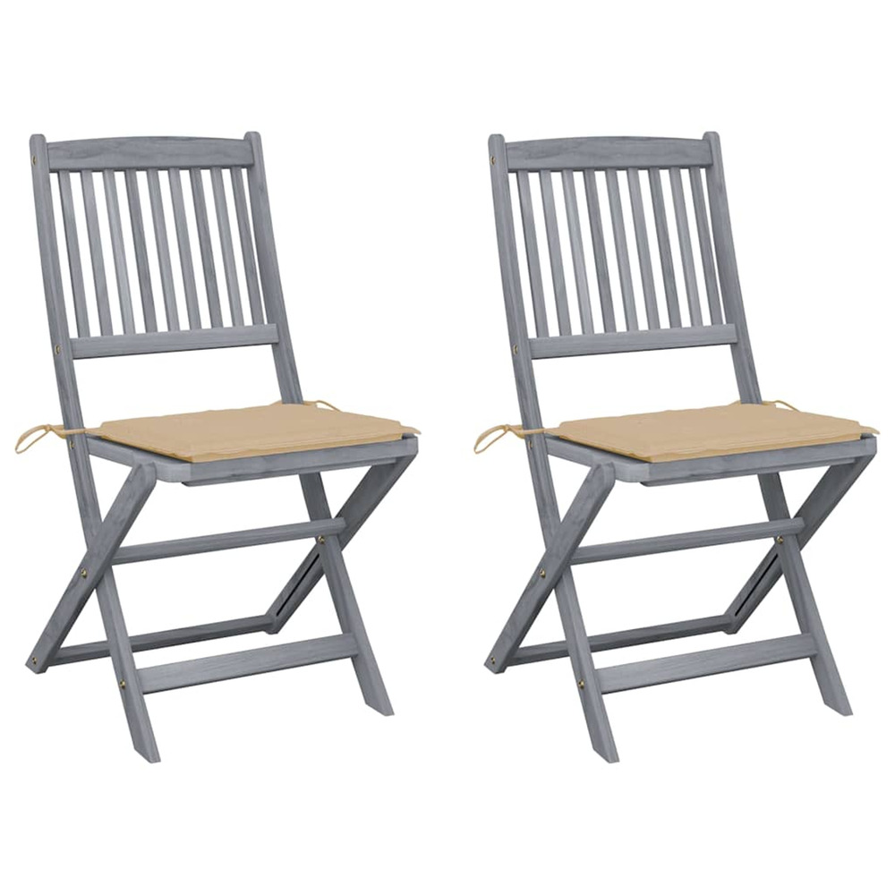 Chaises pliables d'extÃ©rieur 2 pcs