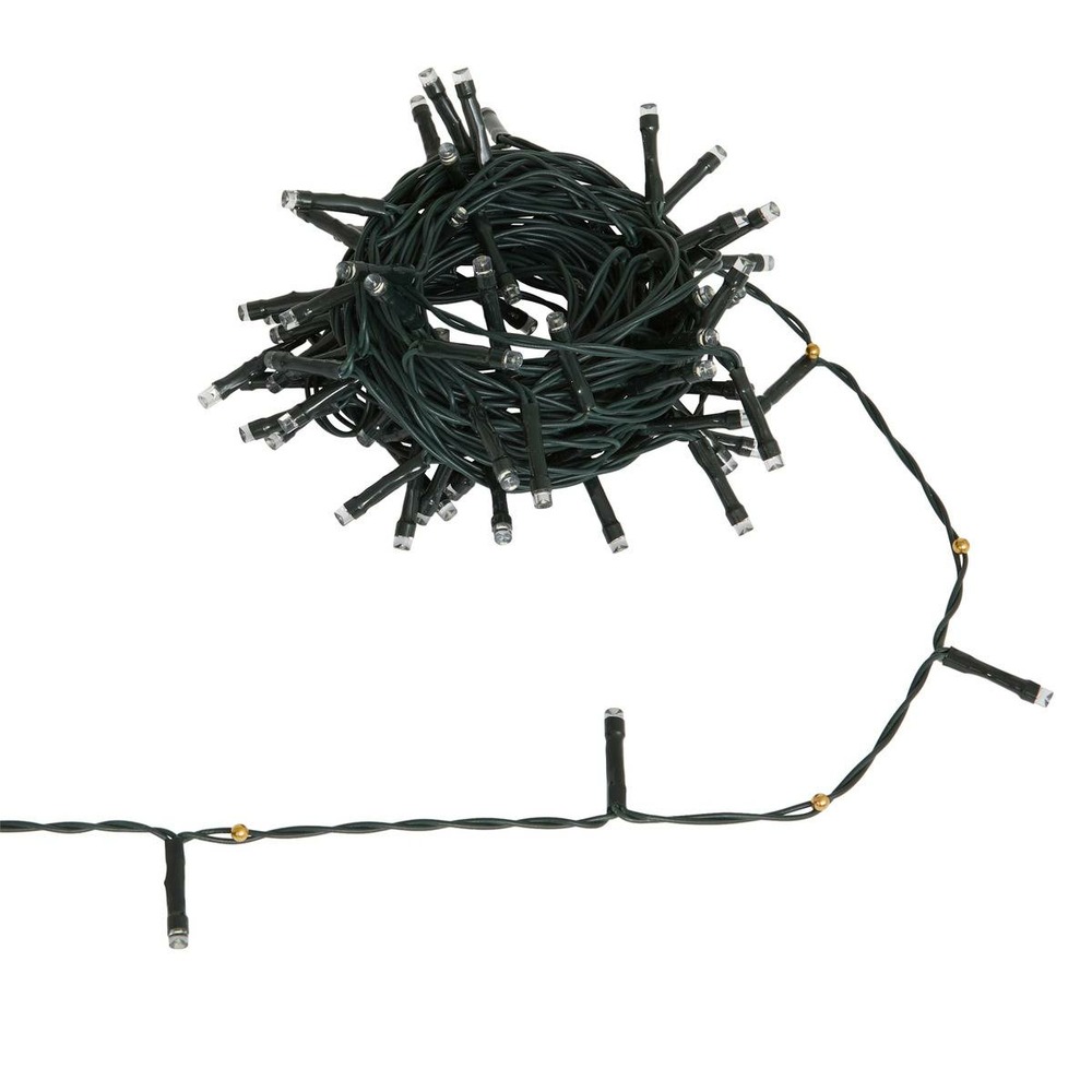 Guirlande lumineuse extérieure solaire 100 led blanc froid l.10m