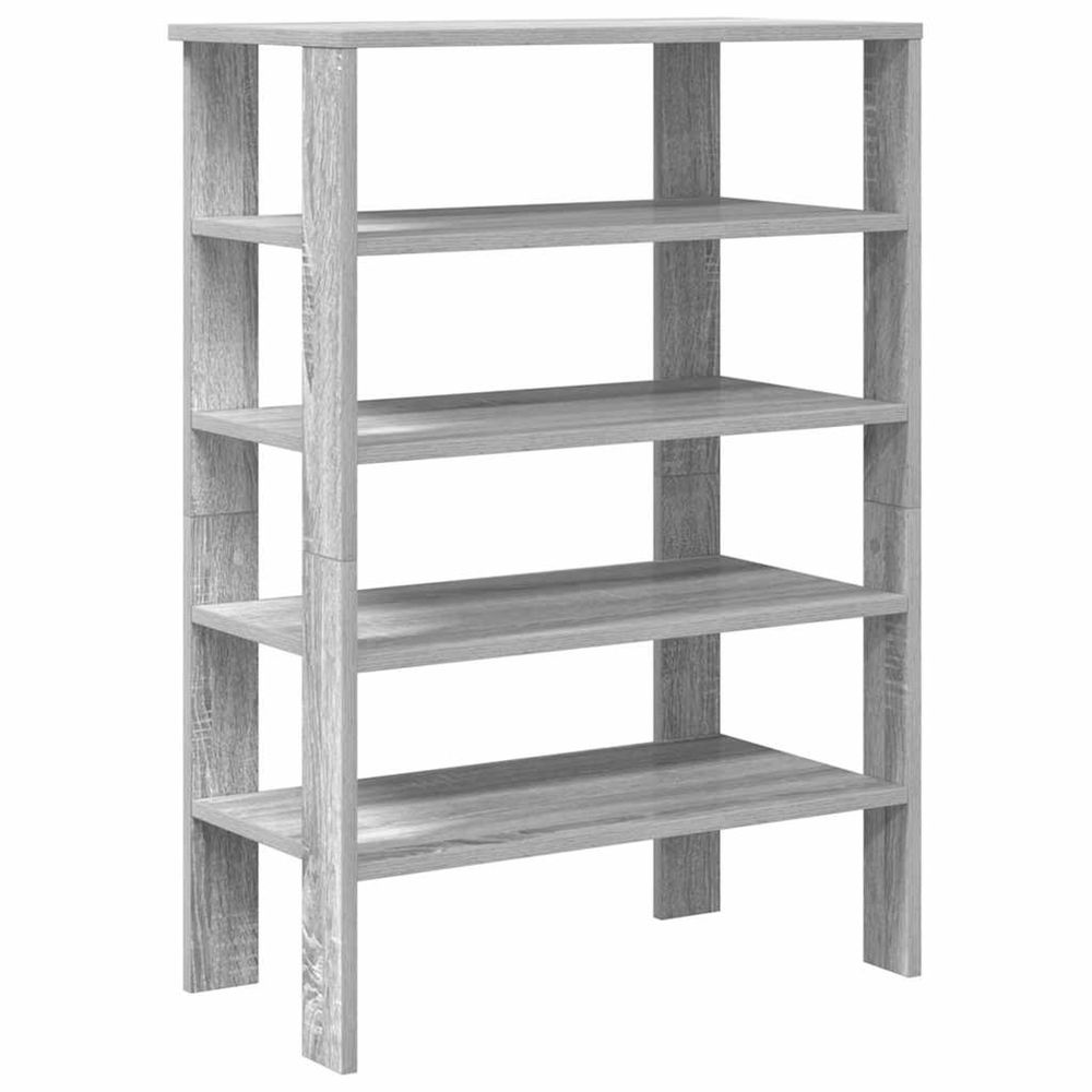 Étagère à chaussures sonoma gris 61x32x87,5 cm bois ingénierie