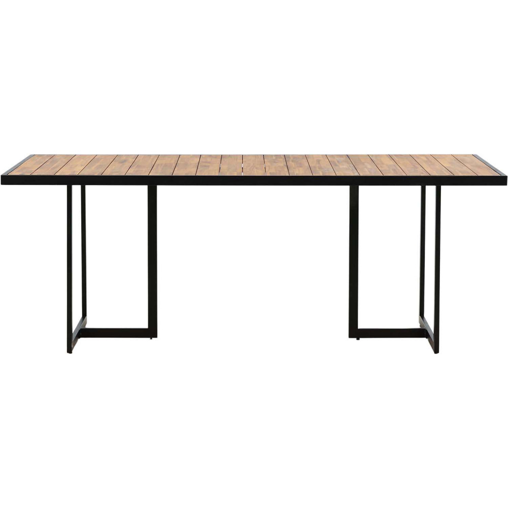 Table de jardin en acier et acacia khung