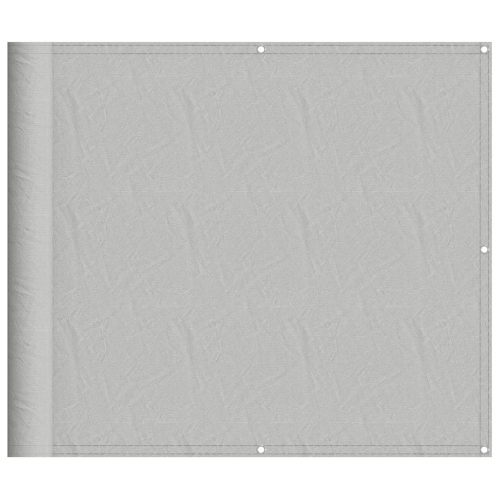 Écran de balcon gris clair 90x600 cm 100% polyester oxford