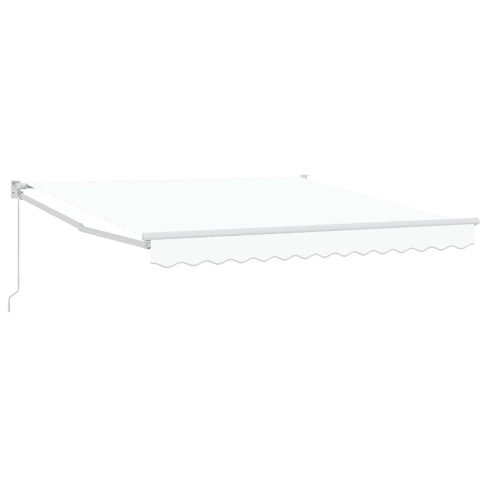 Auvent rétractable blanc 350 x 250 cm