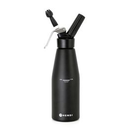 HENDI Siphon à Chantilly 0,5L Aluminium Bleu Pastel - Avec 3 Douilles Et Brosse De Nettoyage