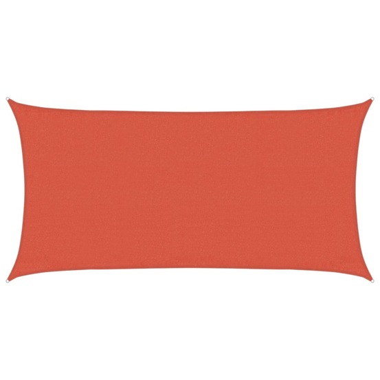Voile d'ombrage 160 g/m² terre cuite 3x6 m pehd