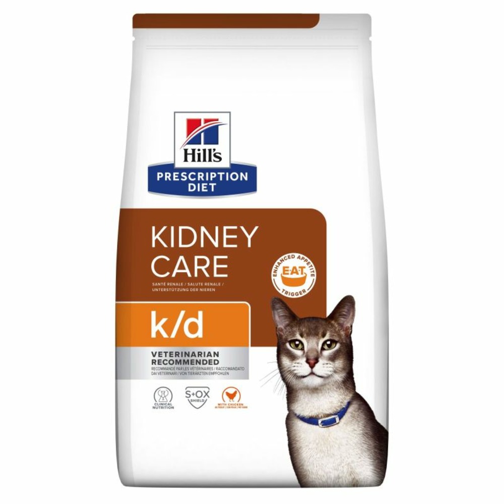 Croquettes chat adult prescription diets k/d kidney care (poulet) - hill's 1.5 kg