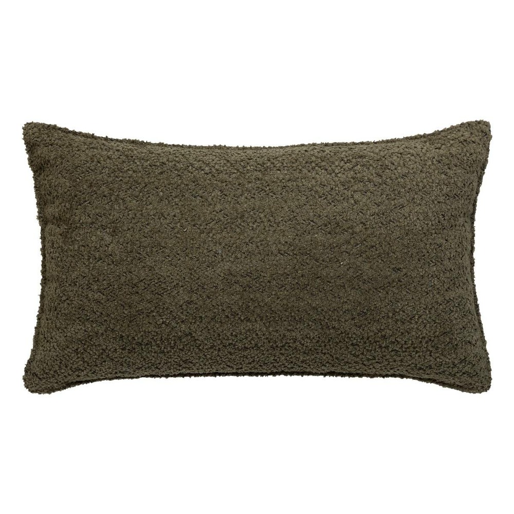 Coussin bouclette soana vert kaki 30x50cm
