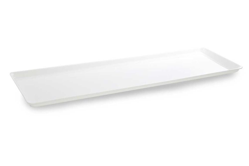 Plat en plexiglas grande surface blanc 830x270x17mm - matériel chr pro