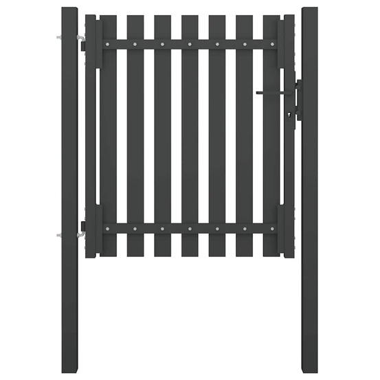 Portail de jardin en acier 100x75 cm anthracite