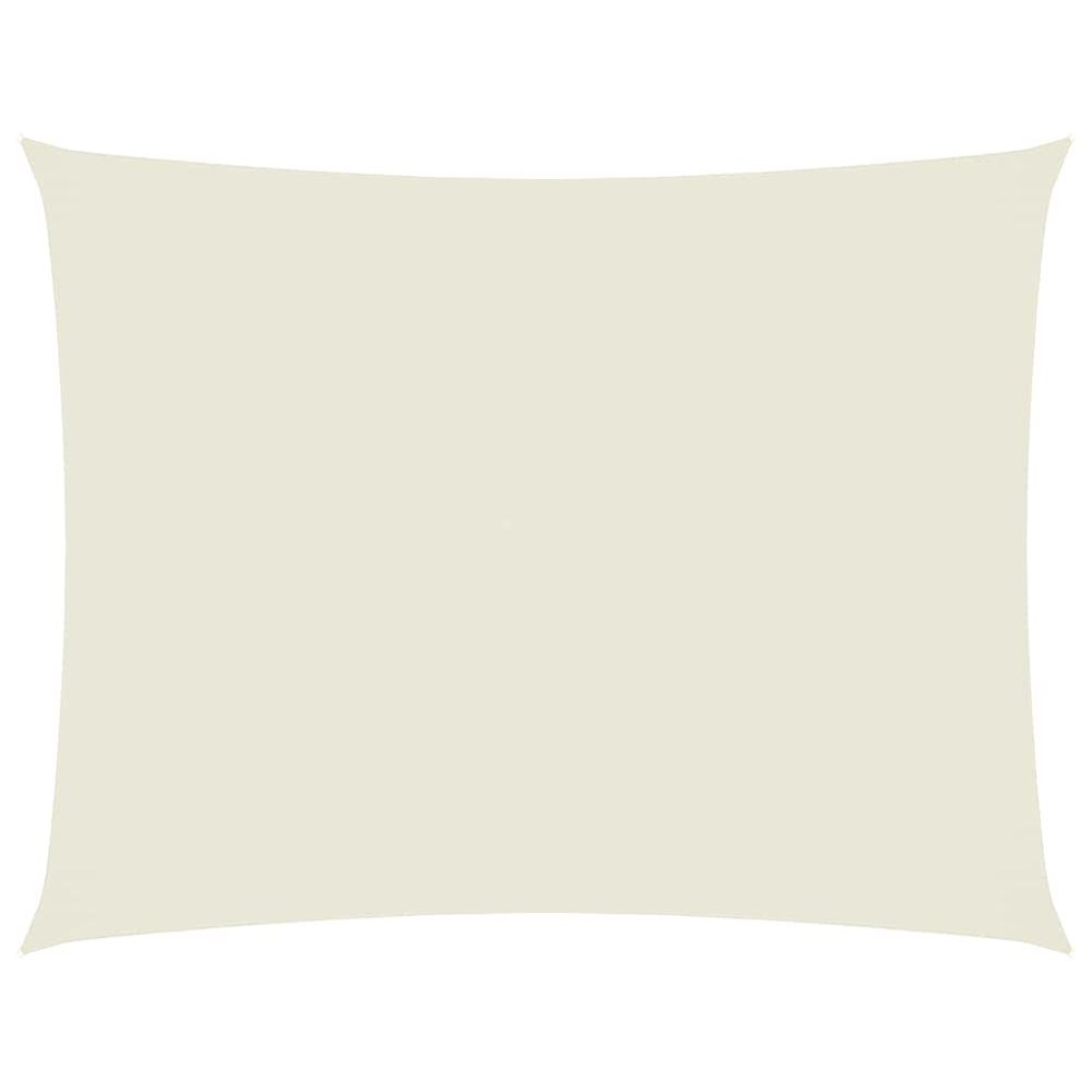Voile de parasol tissu oxford rectangulaire 3x4 m crème