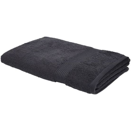 Essential - maxi drap de bain 90x150 cm 100% coton coloris fusain