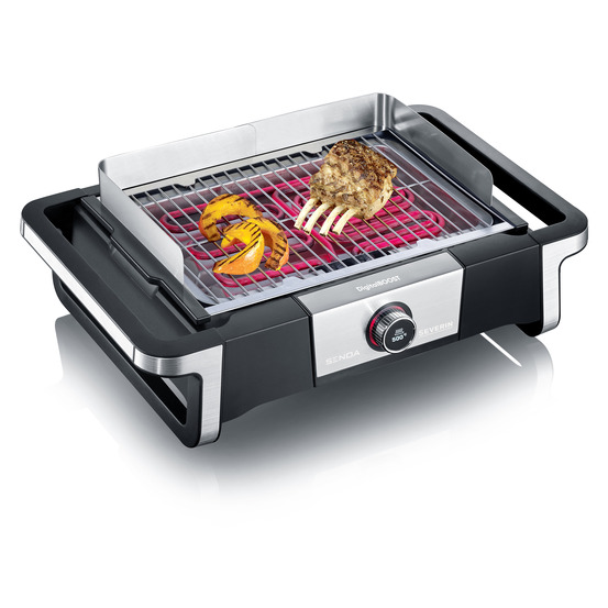 Severin barbecue électrique digital boost, 3 000w, 0° à 500°c , noir, pg8114