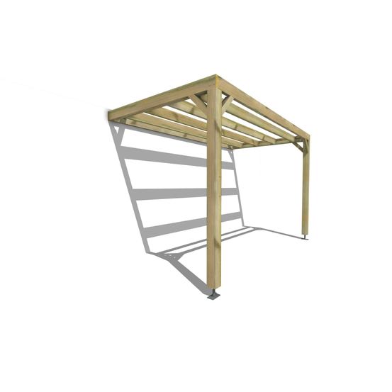 Pergola bois • 4m x 2m • adossée • sens largeur • livraison comprise