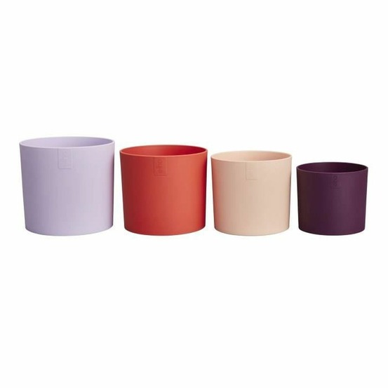 Pots de fleur violet rouge rose violet 15 x 14.8 x hauteur 14 cm - intérieur 100% recyclé