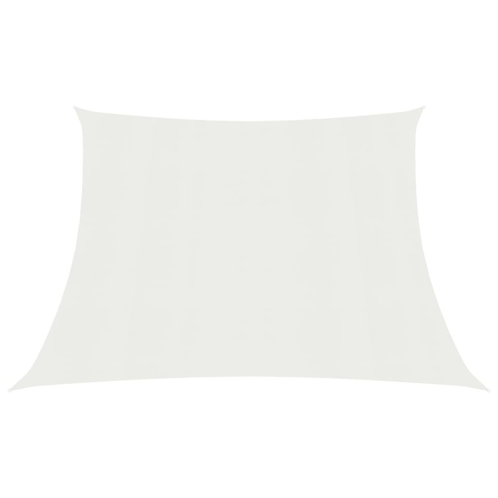Voile toile d'ombrage parasol 160 g/m² blanc 3/4 x 2 m pehd