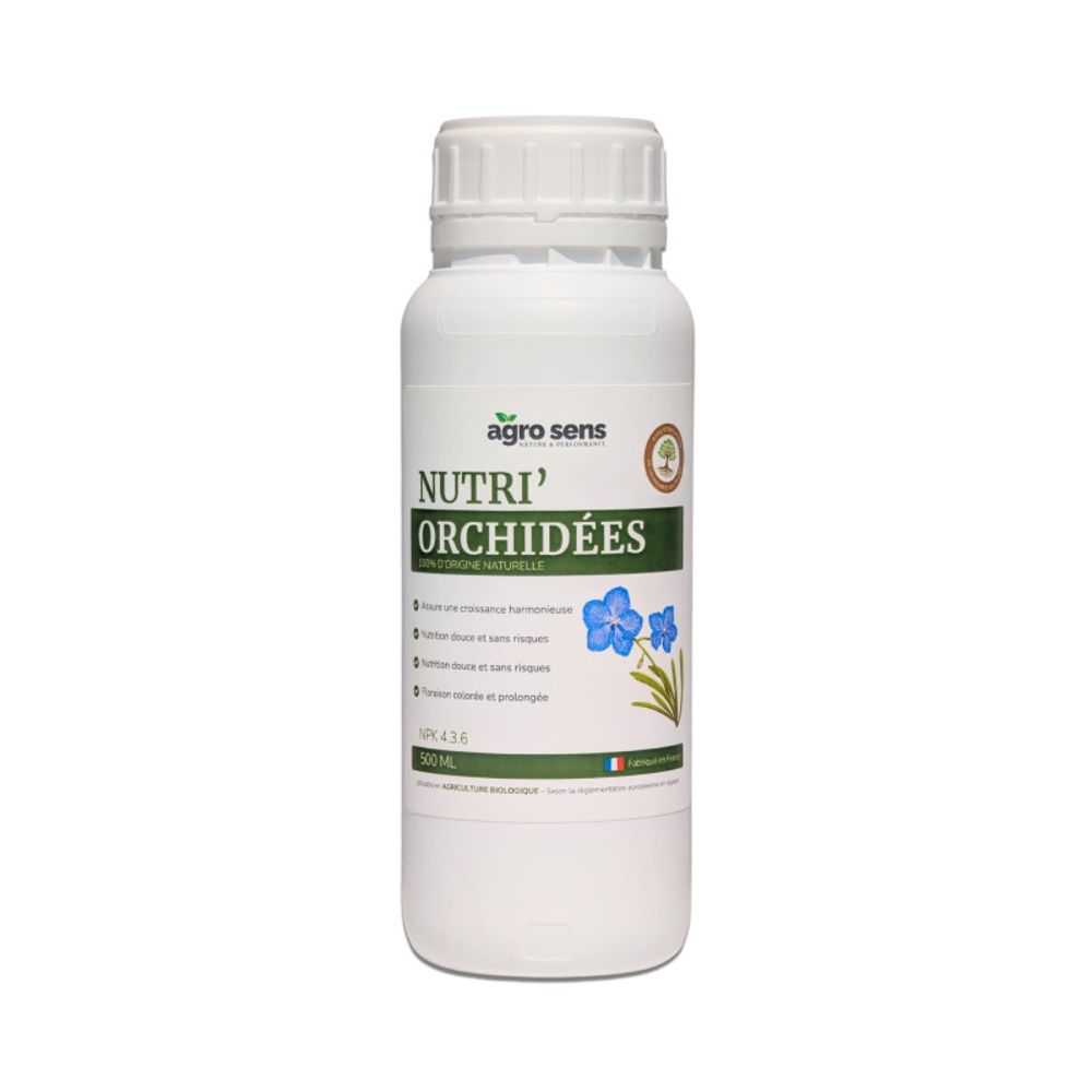 Nutri orchidées - engrais liquide pour orchidées - 500 ml (250 litres de préparation)