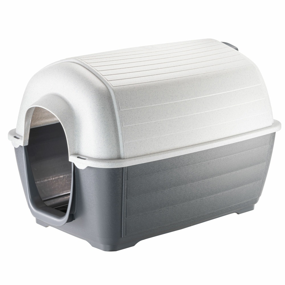 Ferplast niche d'extérieur pour chiens kenny 03, habitat pour chiens en résine thermo-plastique, résistant aux chocs et rayons uv,