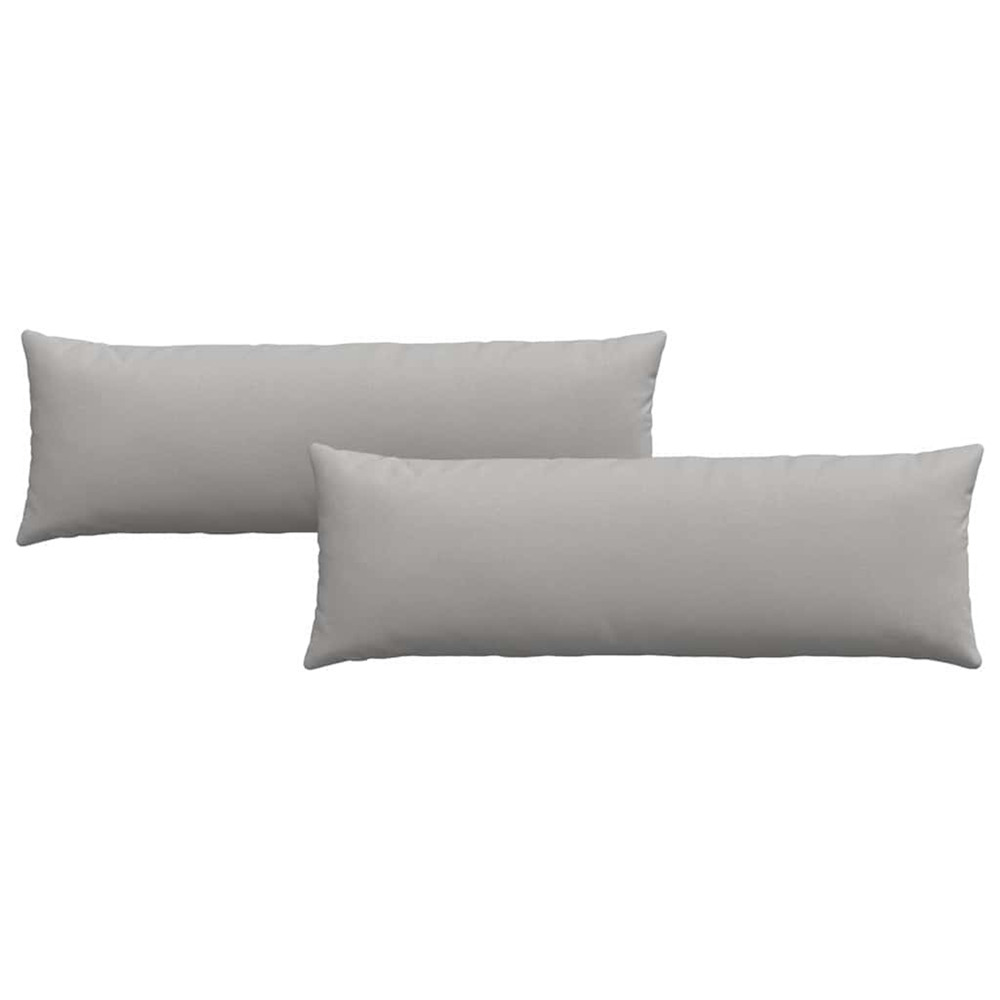 Coussins de canapé 2 pcs gris 120 x 40 cm tissu
