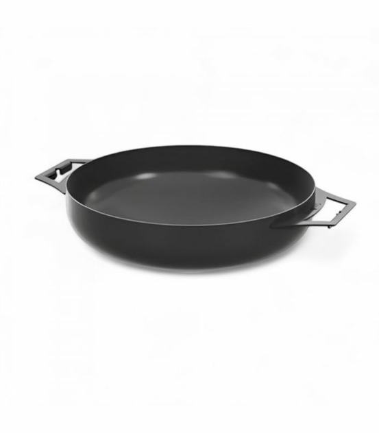 Wok en acier naturel 40cm avec deux poignées, cookking, 121220