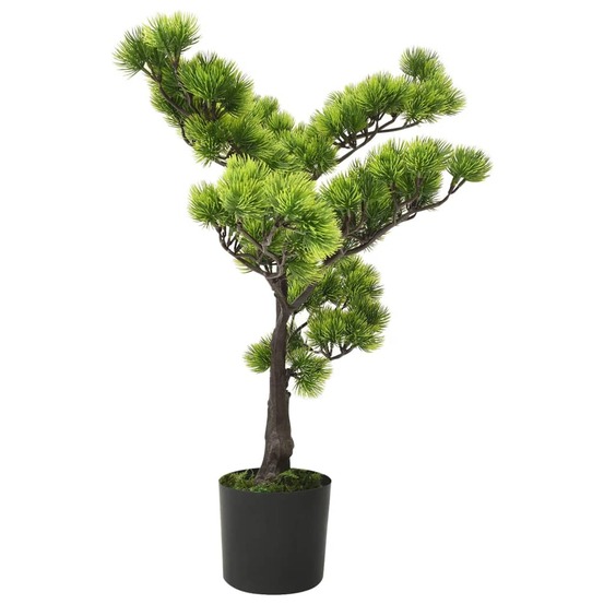 Bonsaï de pin artificiel avec pot 60 cm vert