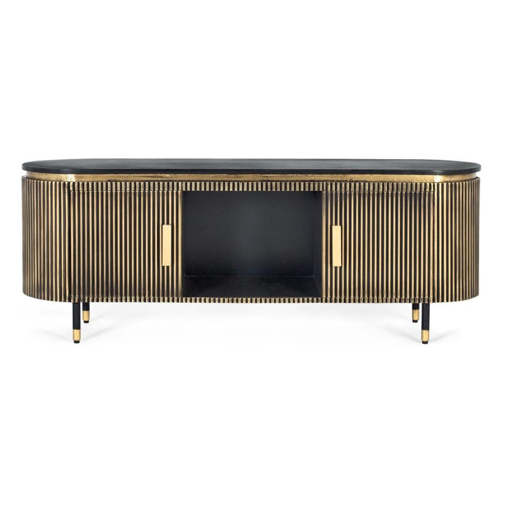 Meuble tv bois bronze - alma décoration d'autrefois