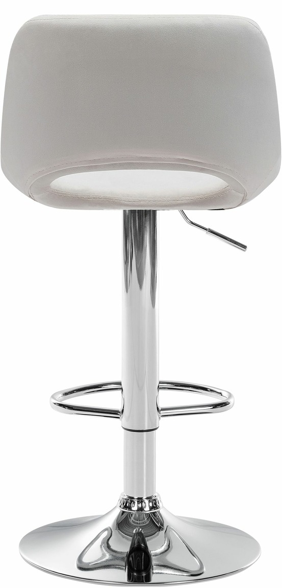 Tabouret de bar camden velours chrome