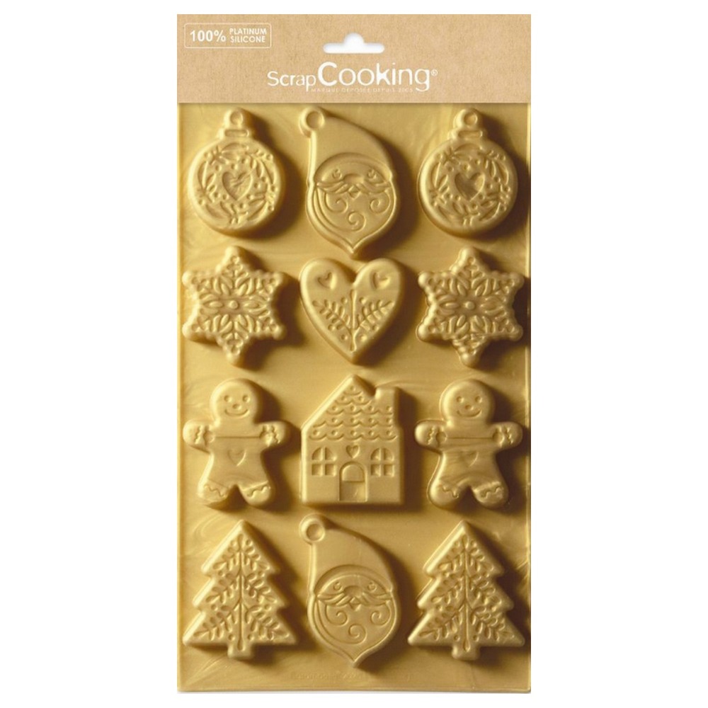 Moule silicone pour biscuits de noël - 2987