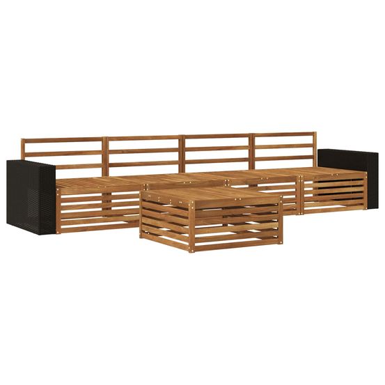Ensemble de canapés d'extérieur 5 pc naturel