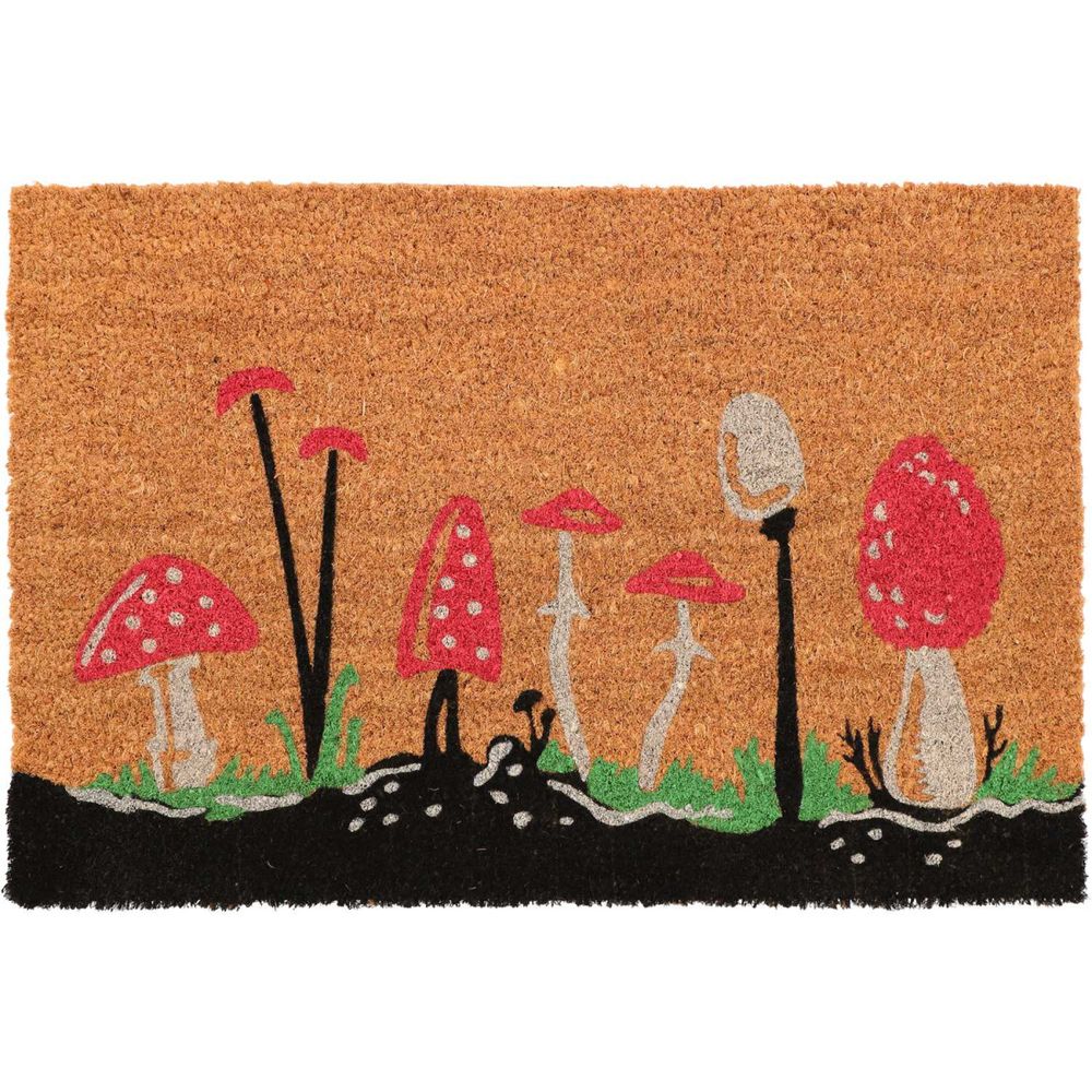 Paillasson en fibres de coco champignons