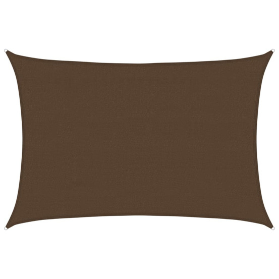 Voile d'ombrage 160 g/m² marron 4x6 m pehd