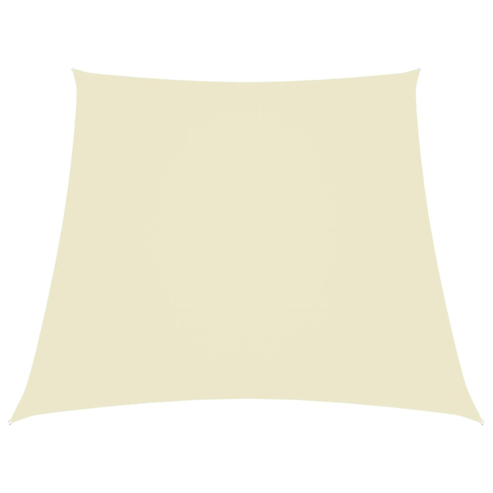 Voile de parasol tissu oxford trapèze 2/4x3 m crème