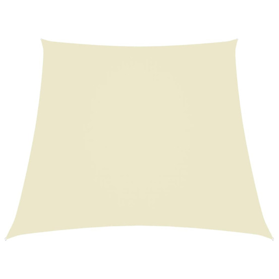 Voile de parasol tissu oxford trapèze 2/4x3 m crème