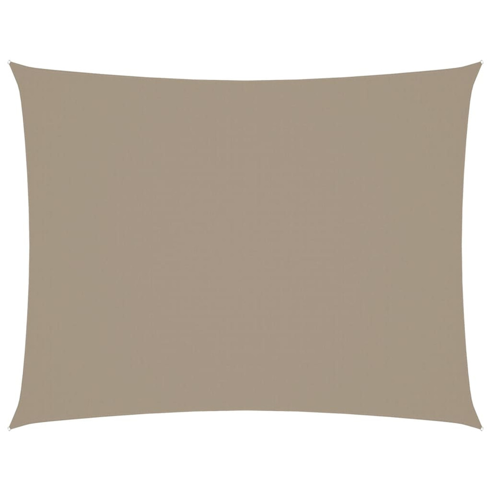Voile de parasol tissu oxford rectangulaire 3,5x5 m taupe