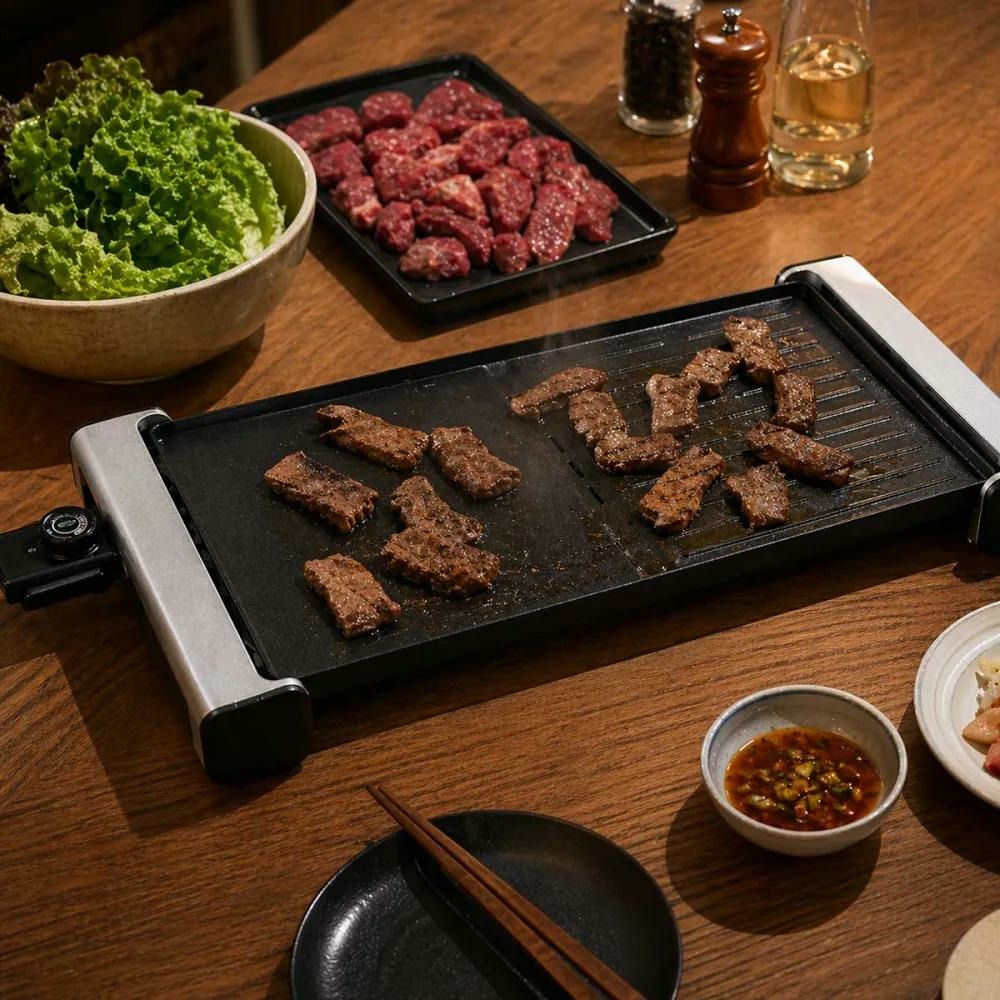 Plancha grill 1800 w dim. 61 x 32.5 x 6 cm