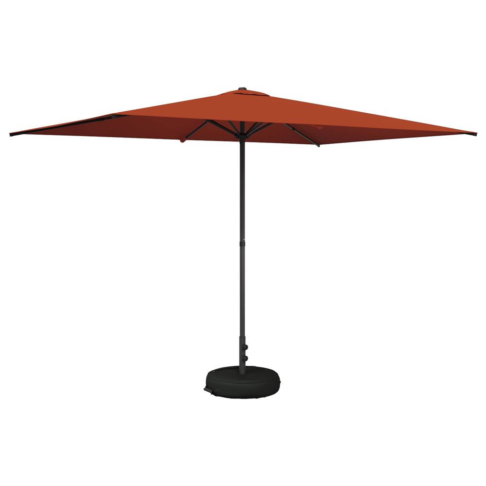 Parasol de jardin avec base rectangulaire 2 x 3 m polyester