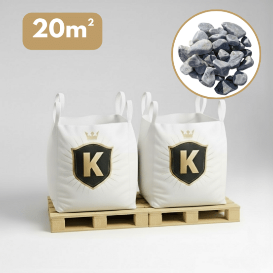 Galet gris bleu 40/60 mm – pack 2 big bag +/- 1,5t – 20 m²