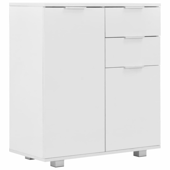 Buffet bahut commode armoire meuble de rangement organisateur cuisine salle de séjour salon brillant 71 x 35 x 80 cm bois d'i